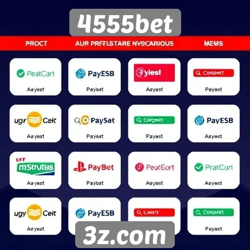 Operadoras de pagamento disponíveis no 4555bet